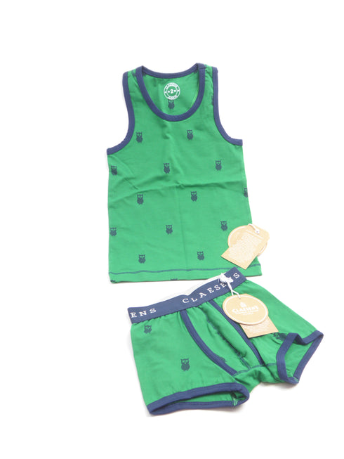Claesen's mini - Setje boxershort en onderhemd (92)